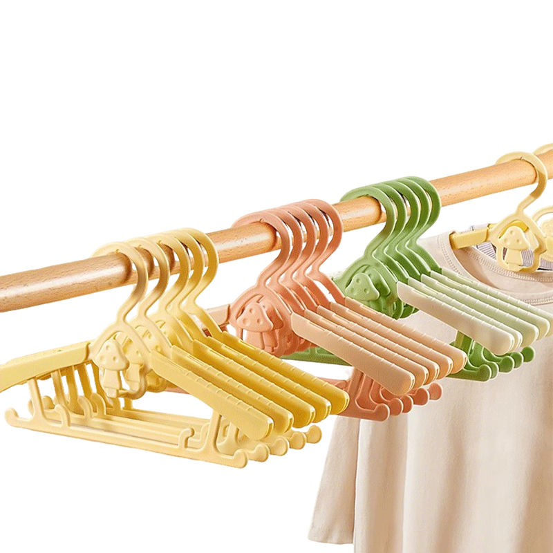 Baby Clothing Stores - ไม้แขวนเสื้อเด็กปรับระดับได้กันลื่น - ไม้แขวนเสื้ออเนกประสงค์พลาสติกสำหรับร้านเสื้อผ้าและครัวเรือน