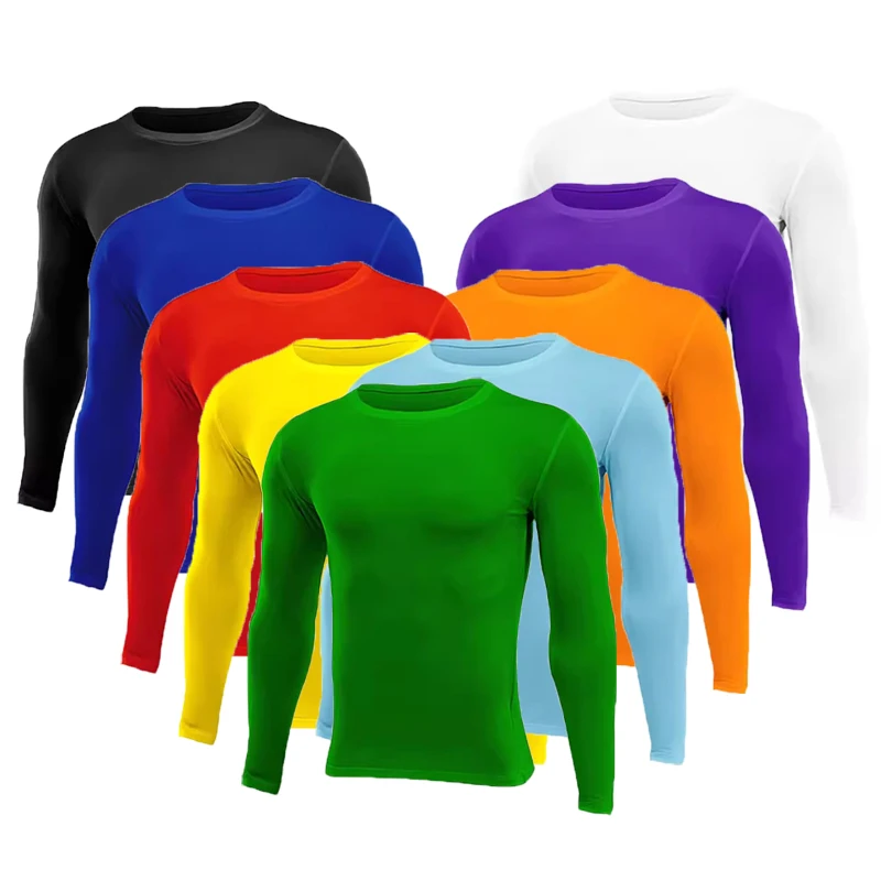 Baby Clothing Sizes - ผู้ชายผู้หญิงเด็กเด็กเด็กผู้หญิงวิ่งยาวเสื้อยืดฟิตเนสกีฬาบาสเกตบอลฟุตบอลยิมด้านล่างเสื้อผ้า J025