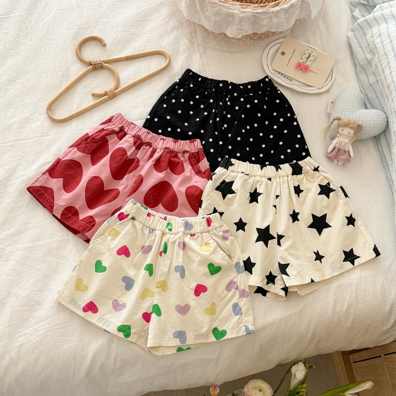 Baby Clothing Patterns Free - กางเกงขาสั้นเด็กผู้หญิง กางเกงขาสั้นลำลองสำหรับฤดูร้อน เอวยางยืด ลายสวยน่ารัก กางเกงขาสั้นสำหรับเด็กวัยหัดเดิน ชุดเด็กเล็ก