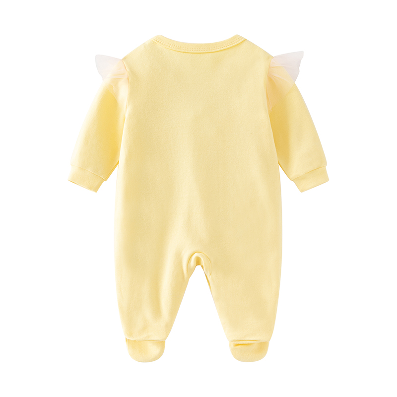 ชุดจั๊มสูทเด็กทารกหญิงแรกเกิดฤ - Baby Clothing Yellow บทวิจารณ์และราคา