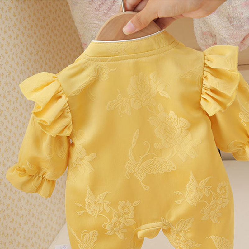 ฤดูใบไม้ผลิฤดูใบไม้ร่วงเสื้อผ้ - Baby Clothing Yellow บทวิจารณ์และราคา