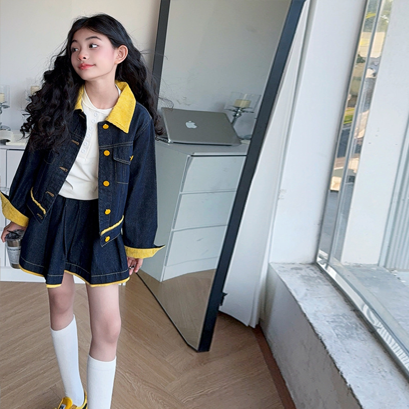 ชุดเสื้อแจ็คเก็ตยีนส์สีเหลืองแ - Baby Clothing Yellow บทวิจารณ์และราคา